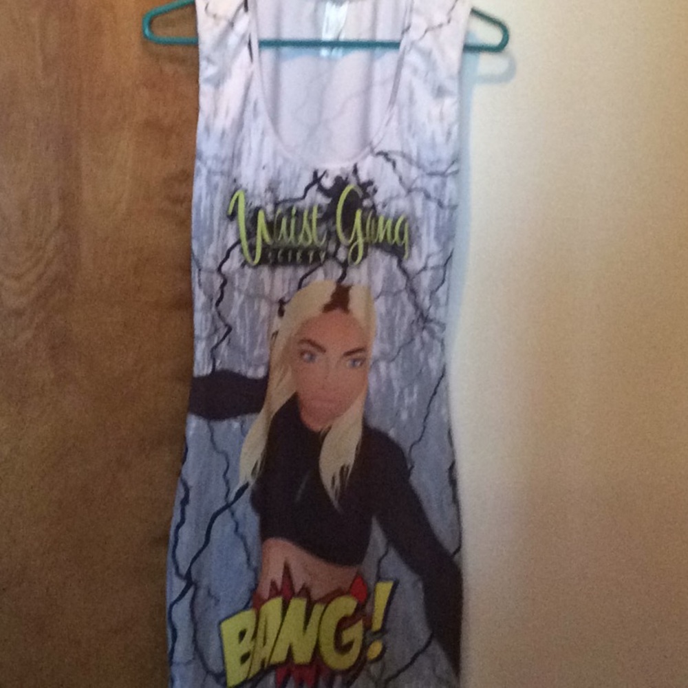 Comic tank dress